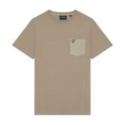 Lyle & Scott Fick T-shirt i tonala färger Beige, Herr