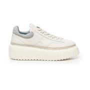 Hogan Vita Sneakers med Mockainsatser White, Dam