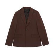 MM6 Maison Margiela Brun enkelknäppt casual jacka Brown, Dam