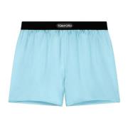 Tom Ford Klarblå Sammet Midjeshorts Blue, Dam