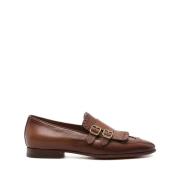 Santoni Läder Frans Sula Skor Brown, Herr