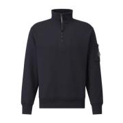 C.p. Company Half-Zip Sweatshirt med Goggledetail Blue, Herr