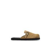 Moschino Suede slides Beige, Herr