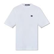 Dolce & Gabbana T-shirt med logotypapplikation White, Herr