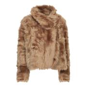 Yves Salomon Beige Vinterrock Dammode Brown, Dam