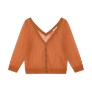 Maliparmi Tulle Cardigan Orange, Dam