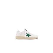 Golden Goose Grön Stjärna Läder Sneakers White, Herr