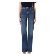 Frame Rival Blue Bootcut Jeans Blue, Dam