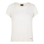 Tom Ford Vit Bambu Jersey T-shirt White, Dam