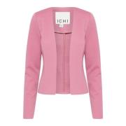 ICHI Heather Rose Öppen Blazer Pink, Dam