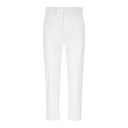 Tom Ford Vita Chino Byxor Stiligt Logotyp White, Herr