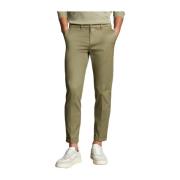 Fay Stretch bomull gabardinbyxor Green, Herr