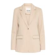 ICHI Elegant Blazerjacka i Doeskin Beige, Dam