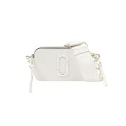 Marc Jacobs Vit Snapshot Crossbody Läder Väska White, Unisex