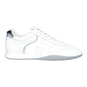 Hogan Vita Lädersneakers Ss23 White, Dam