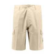 Stone Island Bomull Bermuda Shorts med ikonisk lapp Beige, Herr