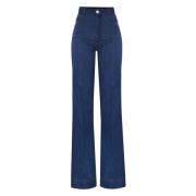 Kocca Flared Jeans Blue, Dam