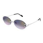 Cartier Ct0551S 003 Sunglasses Gray, Unisex