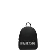 Moschino Svart Elegant Mångsidig Ryggsäck Black, Dam