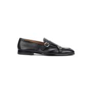 Doucal's Dubbel spänne svarta loafers Black, Herr