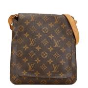 Louis Vuitton Vintage Pre-owned Canvas handvskor Brown, Dam