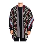 La Martina Ärmfri Stickad Poncho för Män Multicolor, Herr