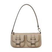 Michael Kors Grå Axelväska 'Zoe' Beige, Dam