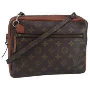 Louis Vuitton Vintage Pre-owned Canvas axelremsvskor Brown, Dam