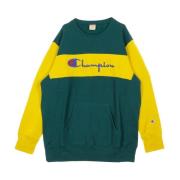 Champion Färgblock Känguruficka Sweatshirt Green, Herr