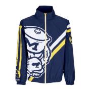 Mitchell & Ness Ncaa Exploded Logo Warm Up Jacket Blue, Herr