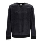 Columbia Svart Fleece Crewneck Sweatshirt Långärmad Black, Herr