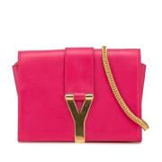 Yves Saint Laurent Vintage Pre-owned Laeder crossbodyvskor Pink, Dam