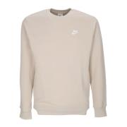 Nike Crew BB Sweatshirt - Rattan/White Beige, Herr