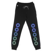 Octopus Svarta Sweatpants med Elastisk Midja Black, Herr