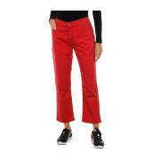 Armani Jeans Slim Fit Denim Jeans Red, Dam