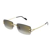 Cartier Ct0550S 001 Sunglasses Yellow, Herr