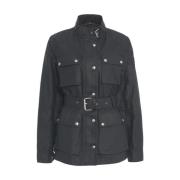 Belstaff Svart Field-Jacket för Kvinnor Black, Dam