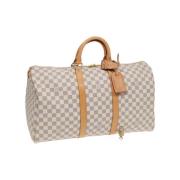 Louis Vuitton Vintage Pre-owned Canvas louis-vuitton-vskor Beige, Dam