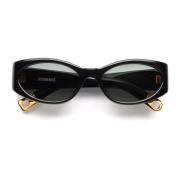 Jacquemus Svart Oval Solglasögon Dam Accessoarer Black, Dam