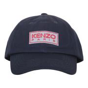 Kenzo Bomull Baseballkeps med Frontlogo Blue, Herr