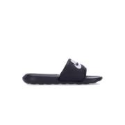 Nike Flexibla Slide Tofflor Svart/Vit Black, Dam