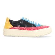 Rhude Bandana Patchwork Låga Sneakers Multicolor, Herr