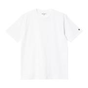 Carhartt Wip Vit T-shirt med 'C' logo White, Herr