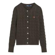 Polo Ralph Lauren Kort Cardigan Tröja Green, Dam