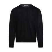 Dunst Svart Crew Neck Sweater Black, Herr