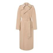 Philosophy di Lorenzo Serafini Beige Trenchcoat med Bälte Beige, Dam