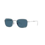 Ray-Ban Polariserade solglasögon Silver/Mörkblå Stil Gray, Unisex