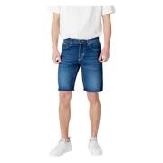 Antony Morato Bomull Herr Bermuda Kollektion Shorts Blue, Herr