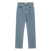 Loulou Studio Regular Fit Denim Jeans Blue, Dam