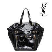 Yves Saint Laurent Vintage Pre-owned Laeder totevskor Black, Dam